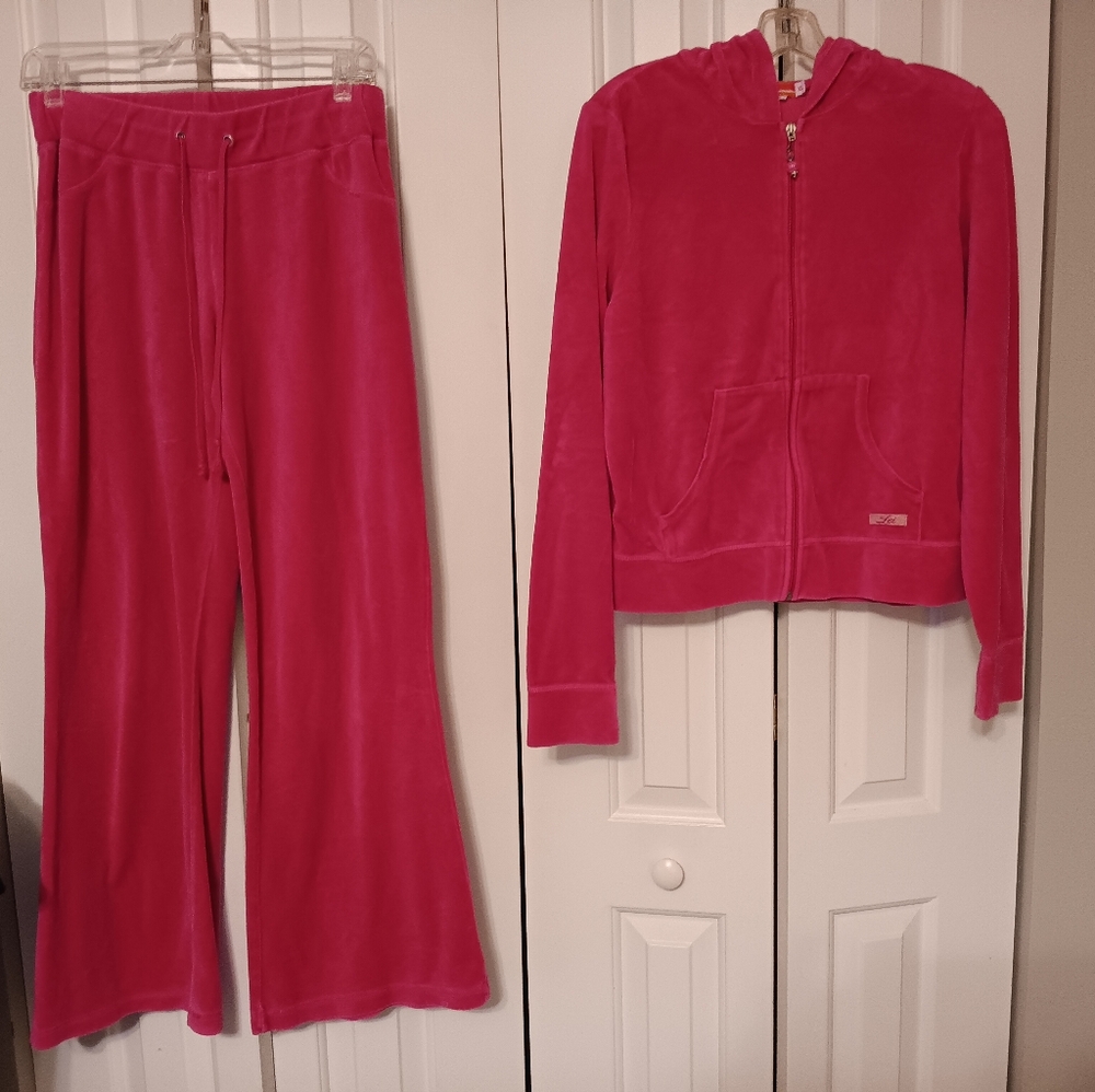 Track suit/ Leisure suit Lei hot pink
